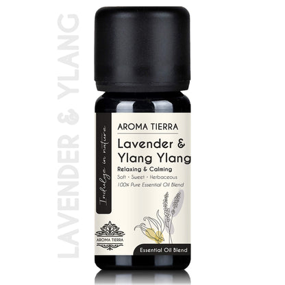 Lavender & Ylang Ylang Essential Oil Blend - Relaxing & Calming Aroma