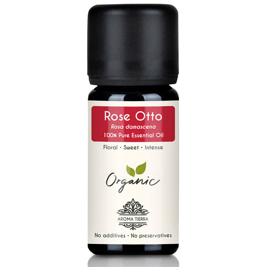 Organic Rose Essential Oil (Rose Otto) - 100% Pure Natural