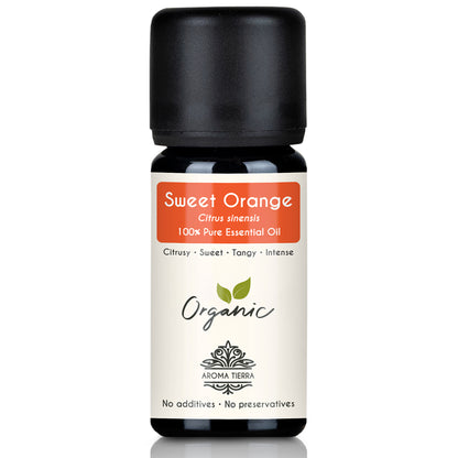 Organic Orange Essential Oil (Sweet Orange) - 100% Pure
