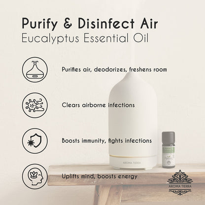 Organic Eucalyptus Essential Oil - 100% Pure Natural