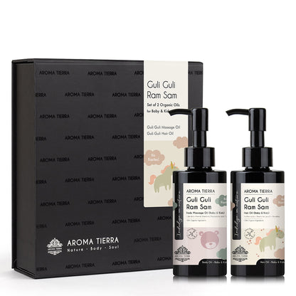 Guli Guli Baby Oil Gift Set - Massage Oil + Hair Oil