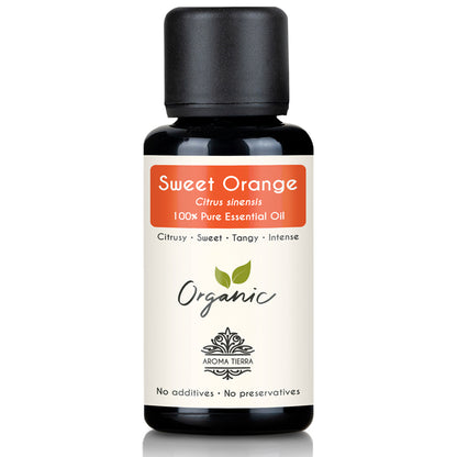Organic Orange Essential Oil (Sweet Orange) - 100% Pure