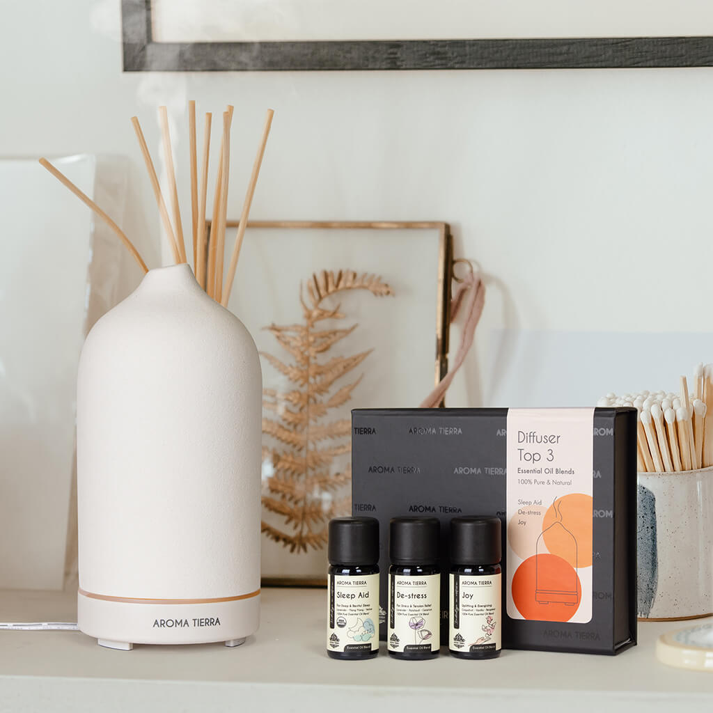 Best blended organic essential oils for diffuser, set of 3, for gifting, corporate