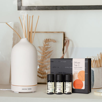 Best blended organic essential oils for diffuser, set of 3, for gifting, corporate