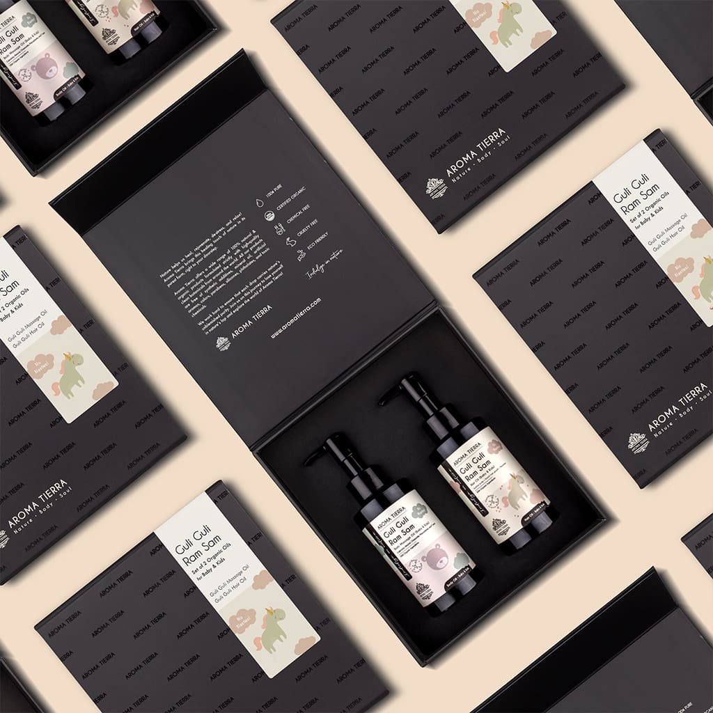 Guli Guli Baby Oil Gift Set - Massage Oil + Hair Oil