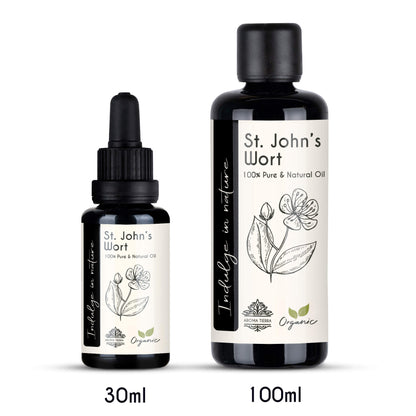 Organic St. John's Wort Oil (Saint Johns) - 100% Pure Extract