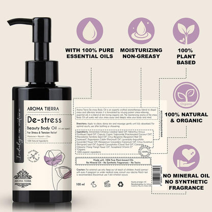 التخلص من التوتر - زيت الجسم الجاف