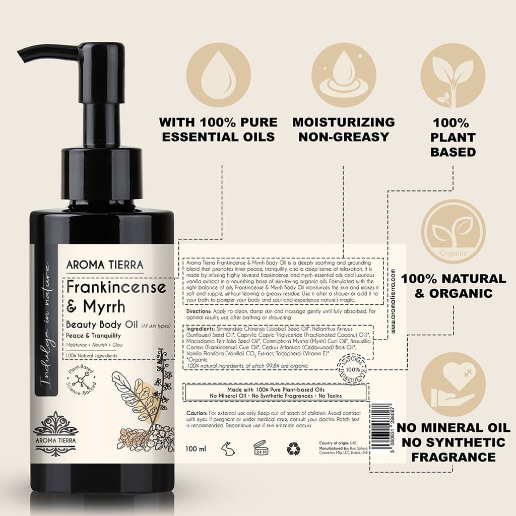 اللبان والمر - زيت الجسم الجاف