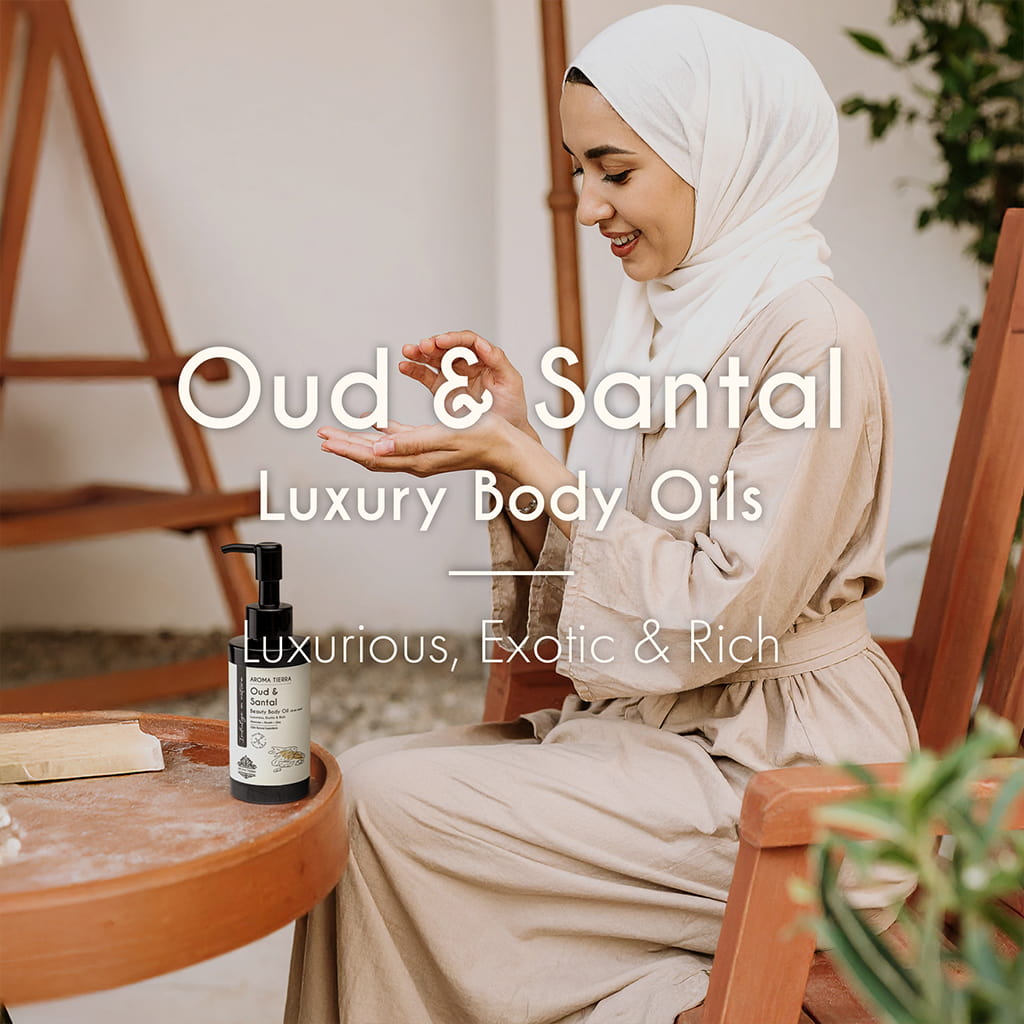 Arabian Heritage - Gift Set of 2 Luxury Body Oils - Oud Santal, Frankincense Myrrh