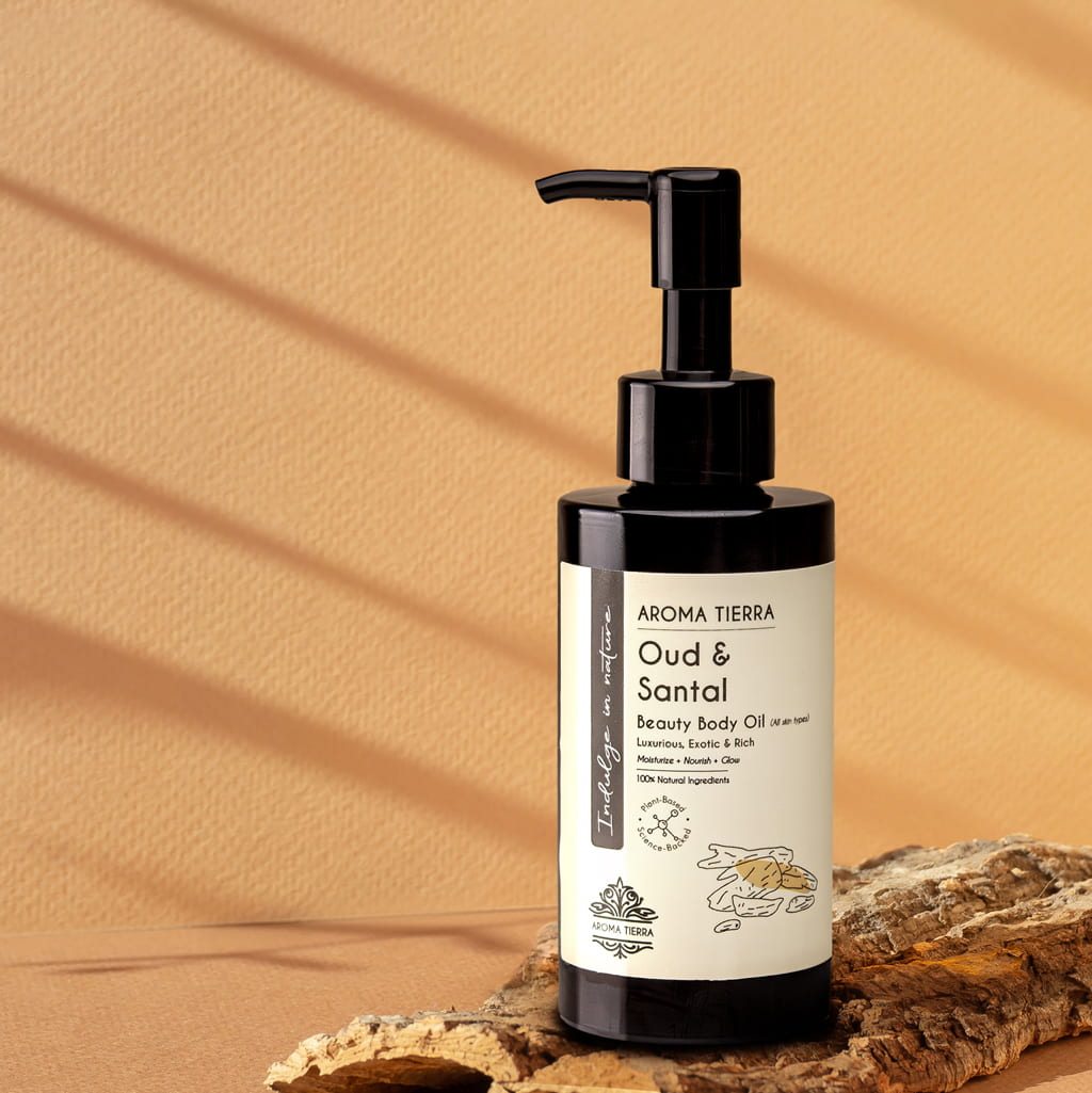 Arabian Heritage - Gift Set of 2 Luxury Body Oils - Oud Santal, Frankincense Myrrh