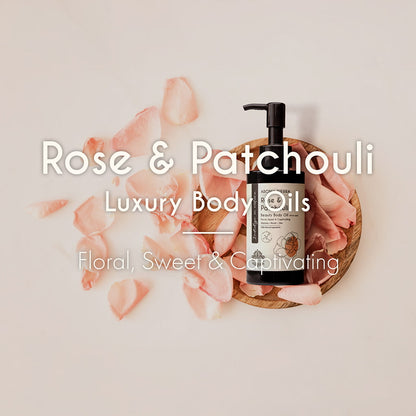Floral Symphony - Gift Set of 2 Luxury Body Oils - Rose Patchouli, Passion