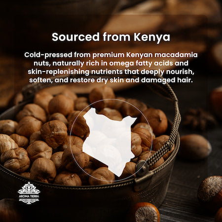 Organic Macadamia Oil — 100% Pure, Cold-Pressed, Unrefined