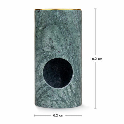 Eden — Green Marble Essential Oil Diffuser & Candle Burner