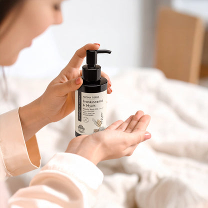 Arabian Heritage - Gift Set of 2 Luxury Body Oils - Oud Santal, Frankincense Myrrh