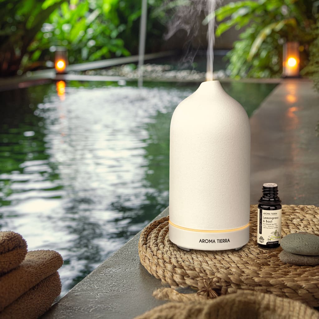 Lemongrass & Basil Essential Oil – Spa-Inspired Relaxing Aroma