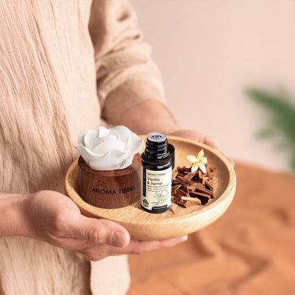 Vanilla & Santal Essential Oil Blend - Warm, Comforting & Delightful Aroma