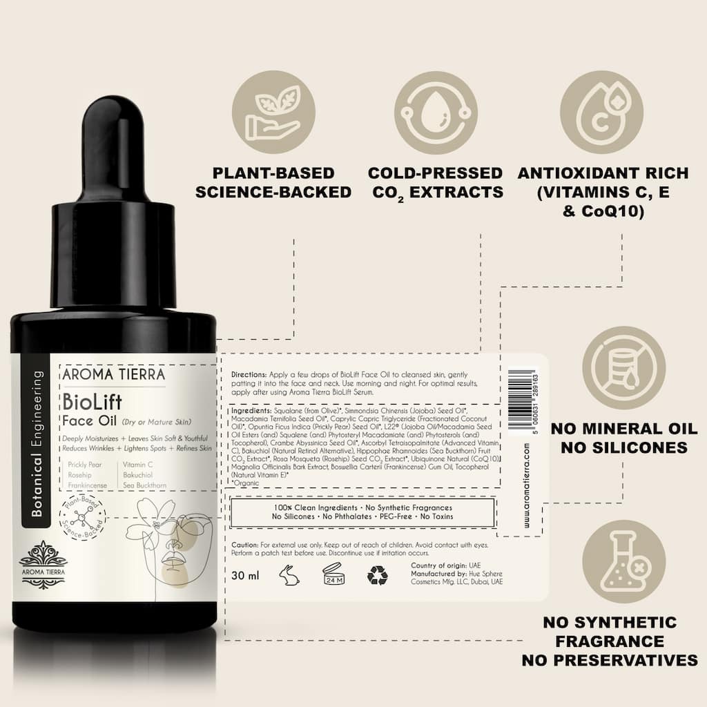 BioLift Face Oil – High-Performance Oil for Mature & Ageing Skin