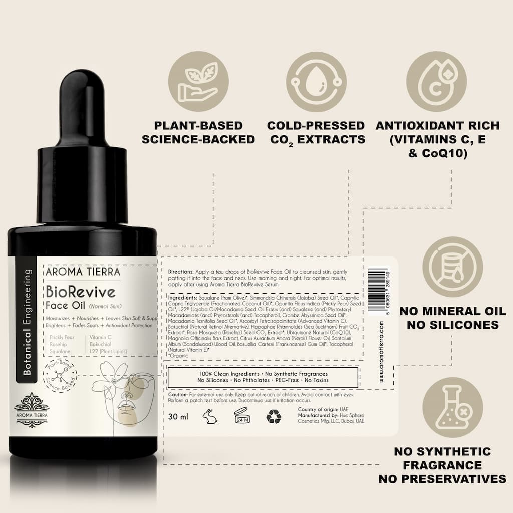 BioRevive Face Oil – High-Performance Oil for Normal & Combination Skin