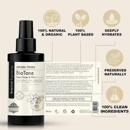 BioTone Face Toner & Mist — Alcohol-Free Toner for All Skin Types