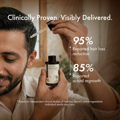 HairGro Hair Growth Serum for Men (with 9 Clinically Proven Bio-Actives)