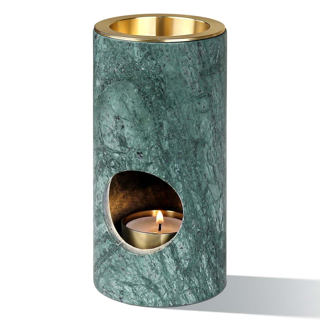 Eden - Emerald Stone Essential Oil Diffuser (Candle Burner)