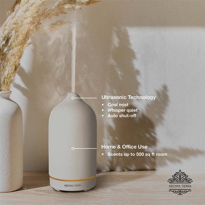Santorini Dawn - Ceramic Essential Oil Diffuser (Electric)