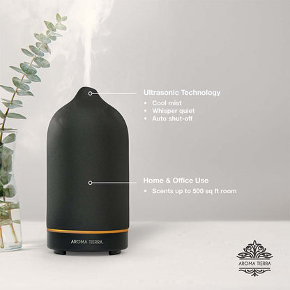 Best essential oil diffuser for gifting by Aroma Tierra , home and office use, cool mist, whisper quite, auto shut-off