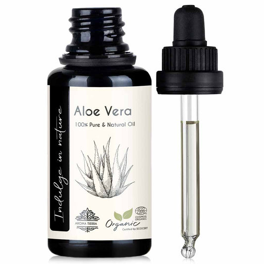 organic aloe vera oil skin hair growth