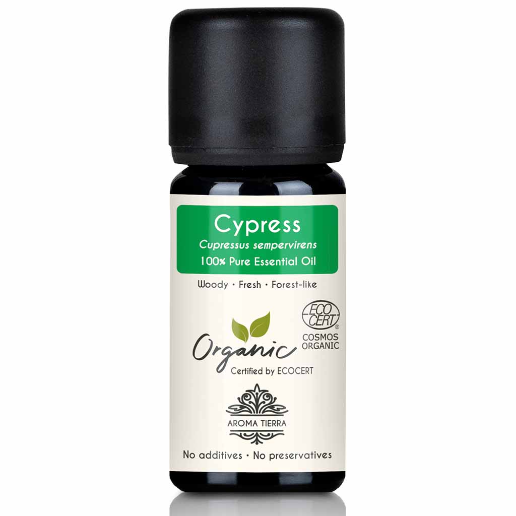 organic cypress essential oil skin hair body face