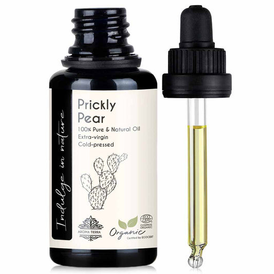 Aroma Tierra Certified Organic Prickly Pear Oil  highest vitamin E level from natural oil, 30ml
