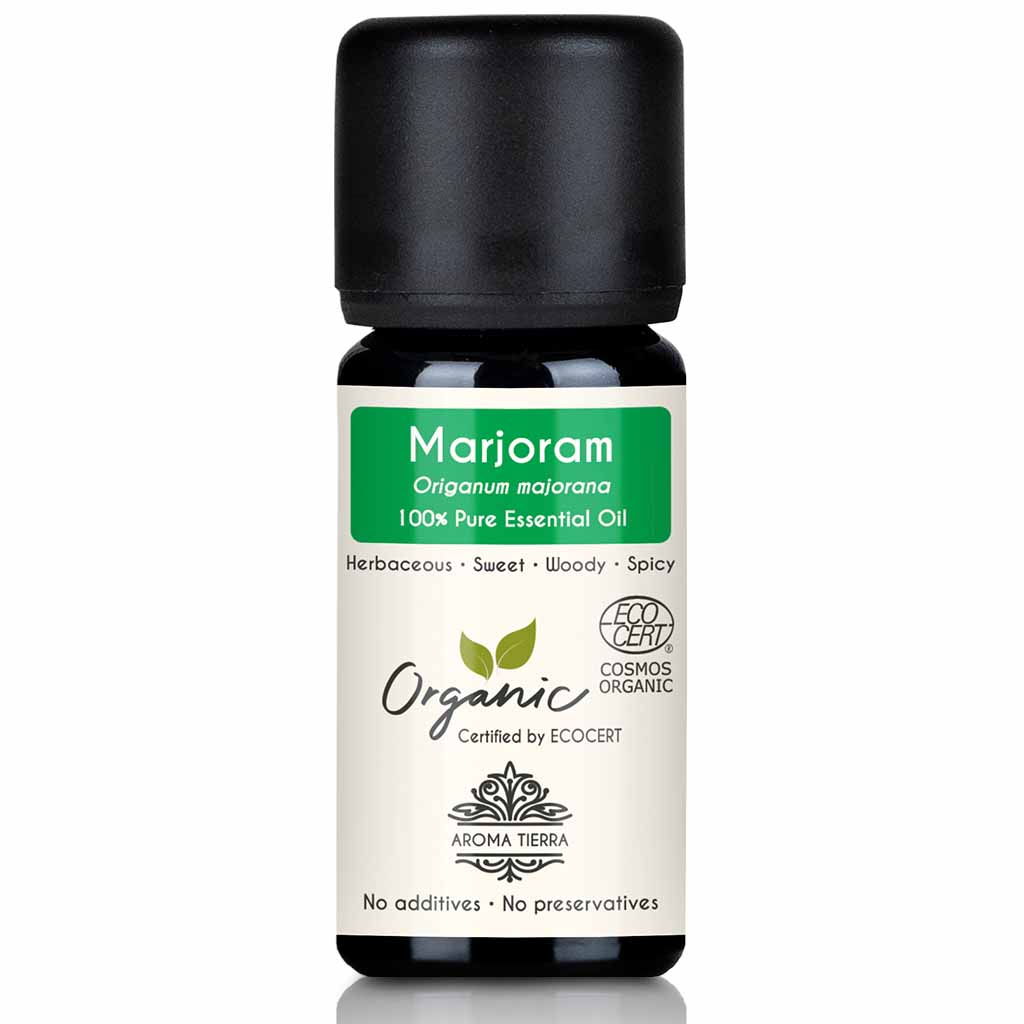 organic sweet marjoram essential oil pure