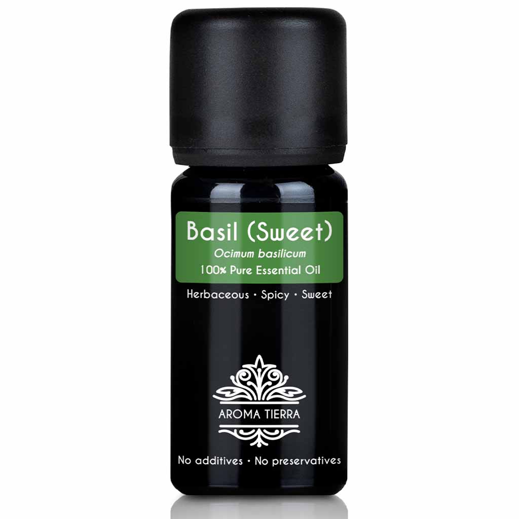 sweet basil essential oil diffuser skin hair