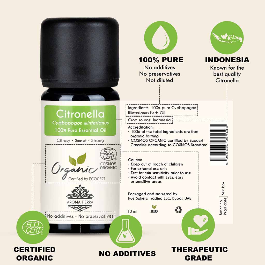 organic citronella essential oil pure therapeutic grade