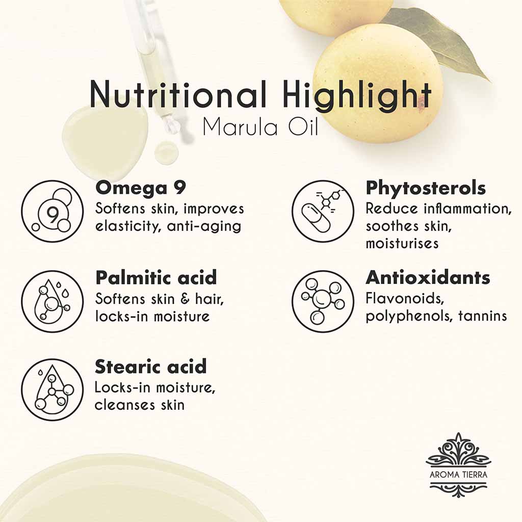 100% Pure Organic Marula Oil hydrates and revitalized skin, nutritional benefits.