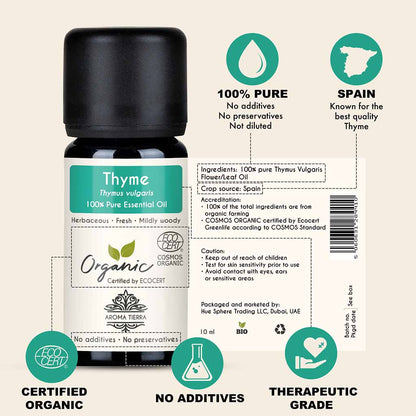 organic thyme oil thymus vulgaris thymol