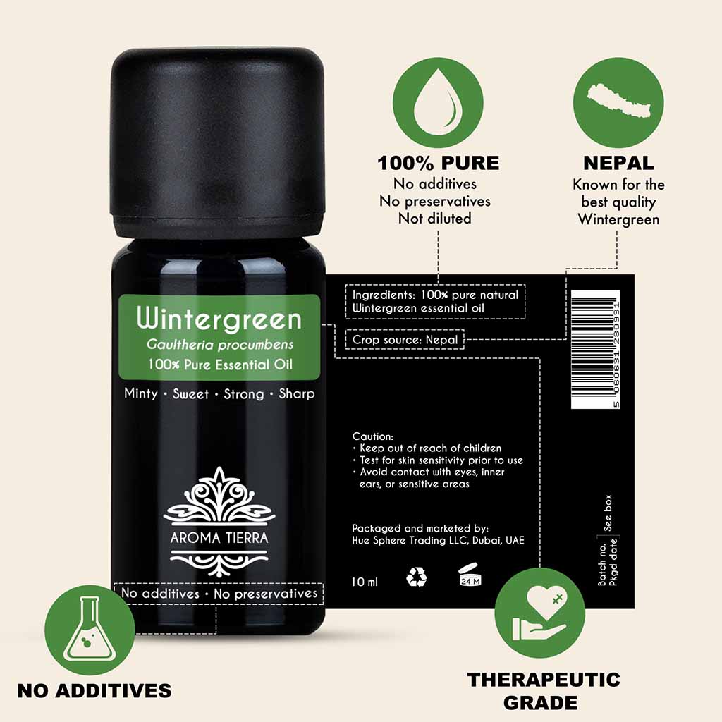 wintergreen oil pain relief knee back muscle