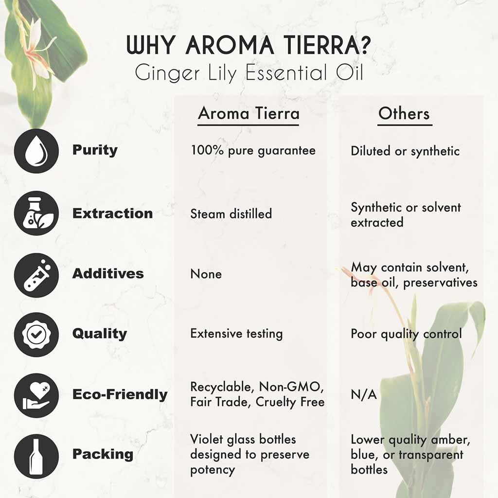 ginger essential oil pure aroma tierra