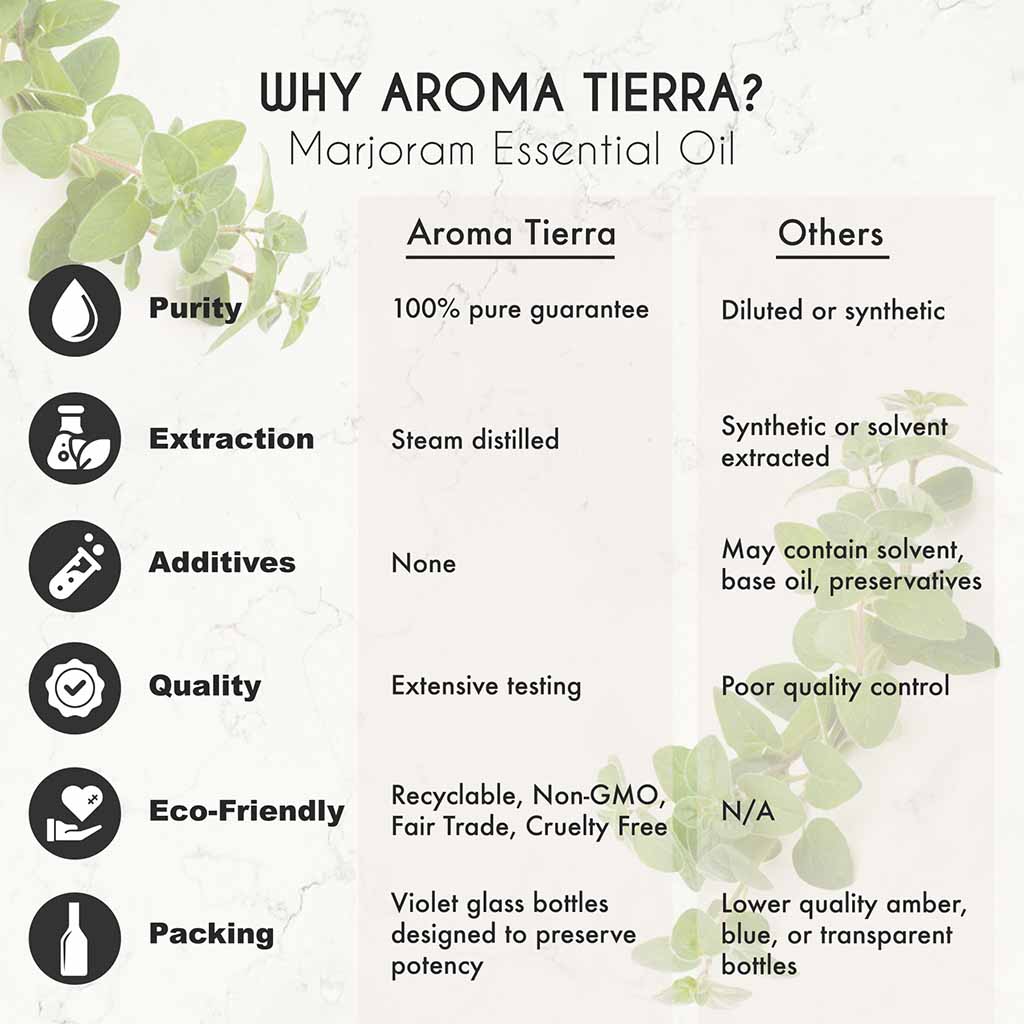 marjoram essential oil pure aroma tierra