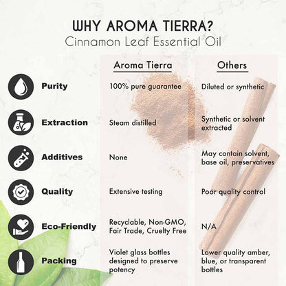 organic cinnamon leaf essential oil pure aroma tierra