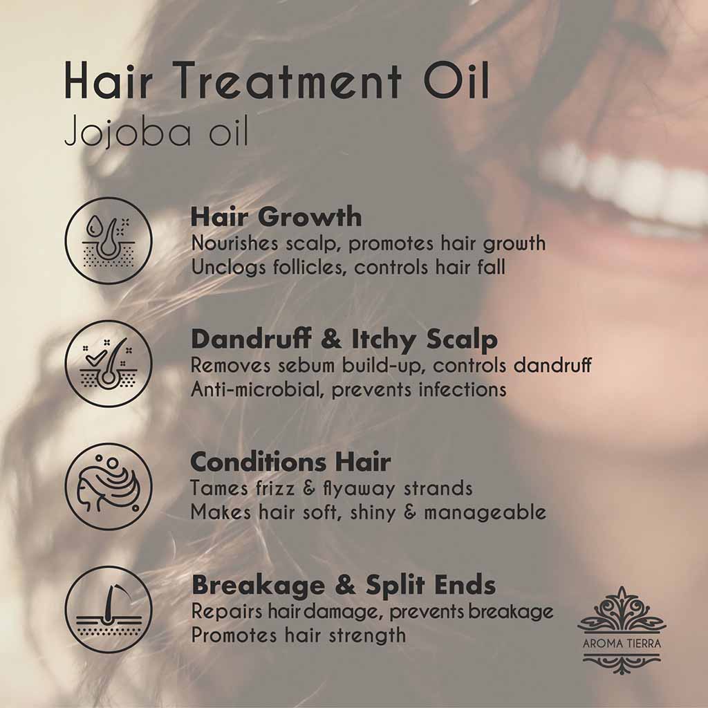 organic jojoba oil hair growth scalp treatment