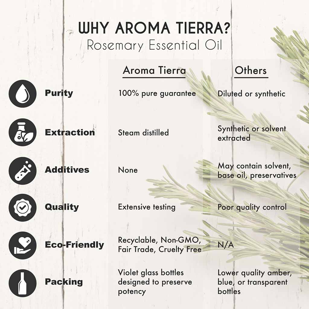 rosemary essential oil pure aroma tierra