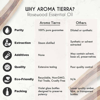 rosewood indian essential oil pure aroma tierra