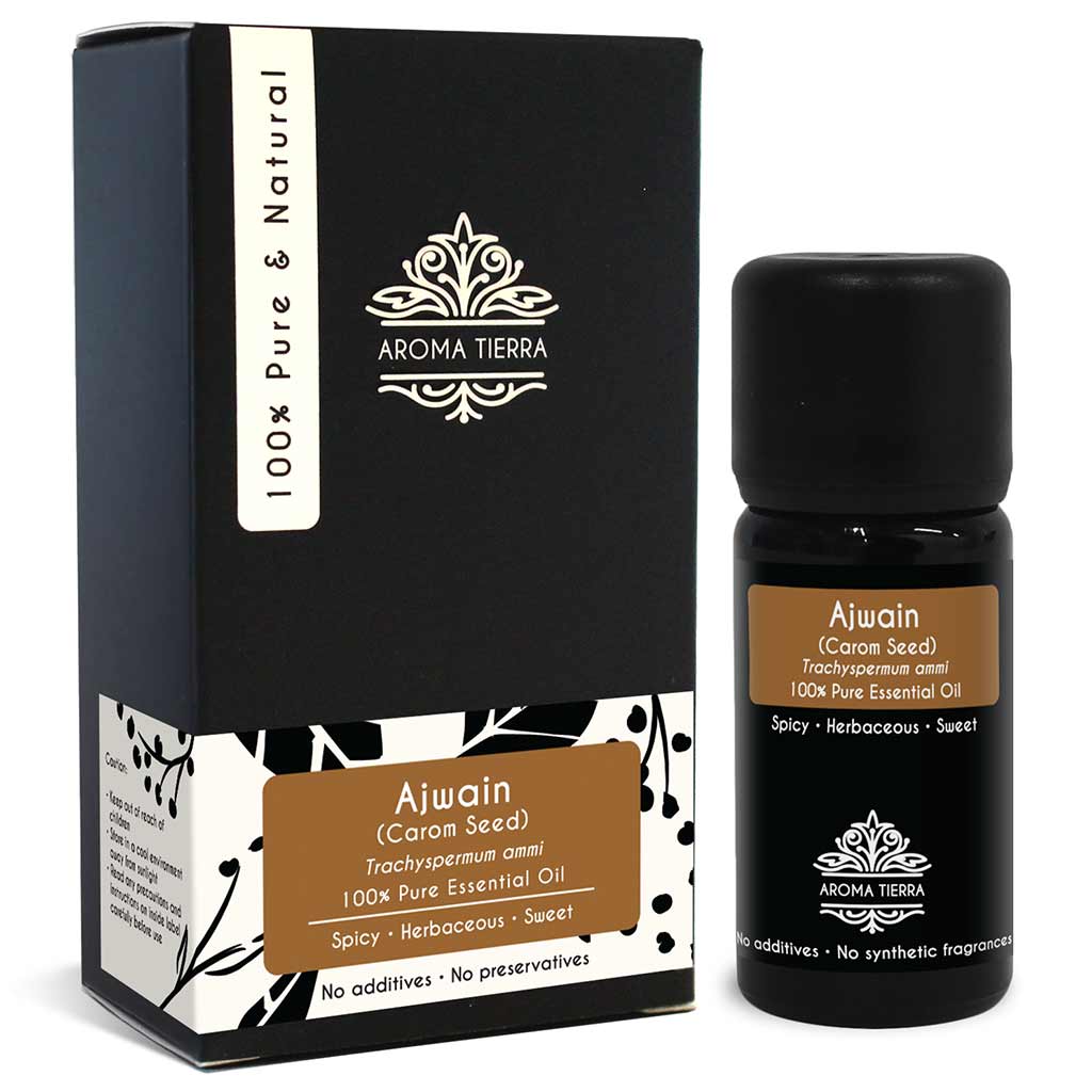 Best Natural Ajwain essential pain relief, muscle aches, joint pain, headaches, and toothaches.