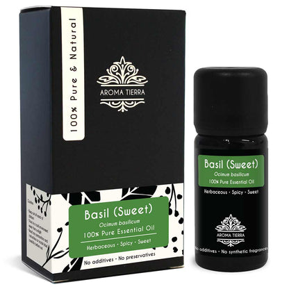 basil essential oil extract pure aroma tierra