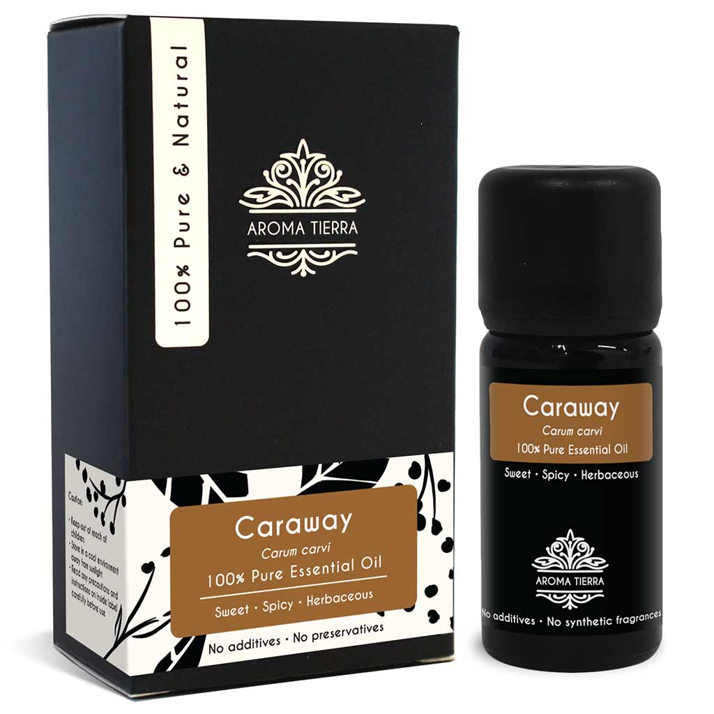 Aroma Tierra Caraway essential oil best for diffuser , calming, reduce mental stress, clarity