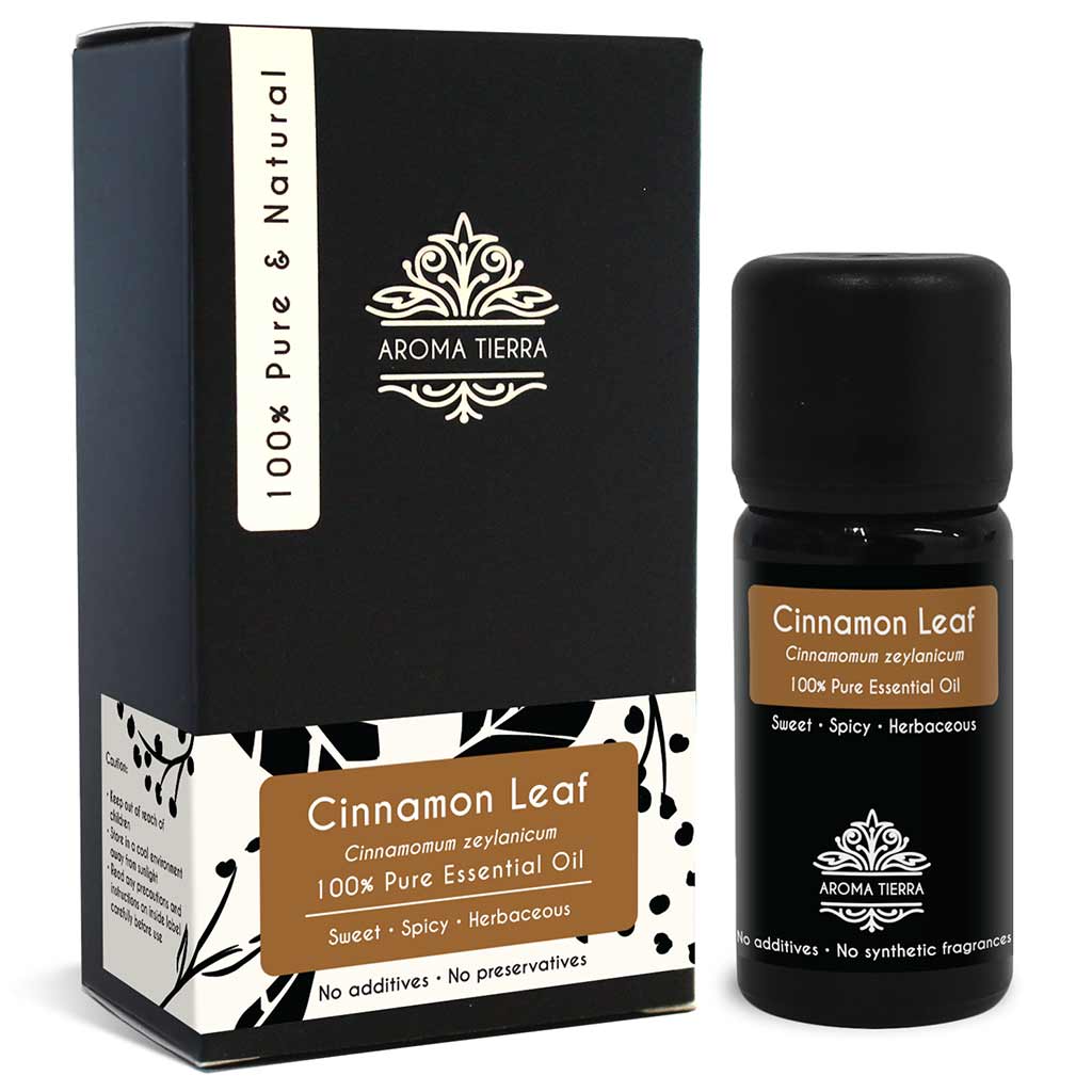 cinnamon leaf oil aroma tierra skin hair body face