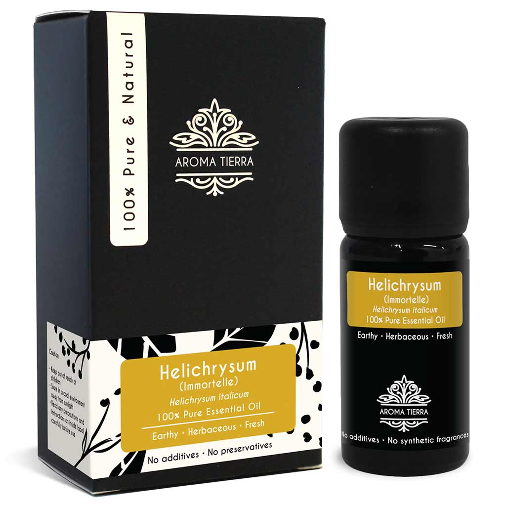 Best helichrysum essential oil  relieve muscle aches and joint pain, treat coughs, colds, and bronchitis. 