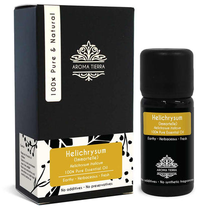 Best helichrysum essential oil  relieve muscle aches and joint pain, treat coughs, colds, and bronchitis. 