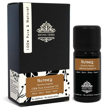 100%  Natural and Pure Nutmeg essential oil, no preservatives, no additives, undiluted, no solvent, no synthetic fragrance , therapeutic grade.