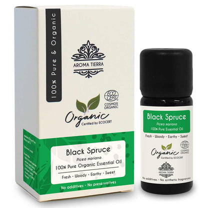 organic black spruce oil skin hair aroma tierra